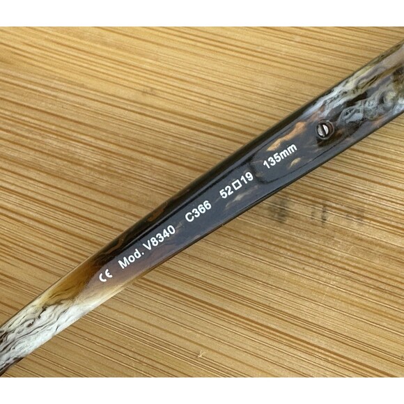 VANNI Mod V8340 C366 Women's Eyeglasses 52-19-135 Matte Brown/Horn Made in Italy - Picture 9 of 9